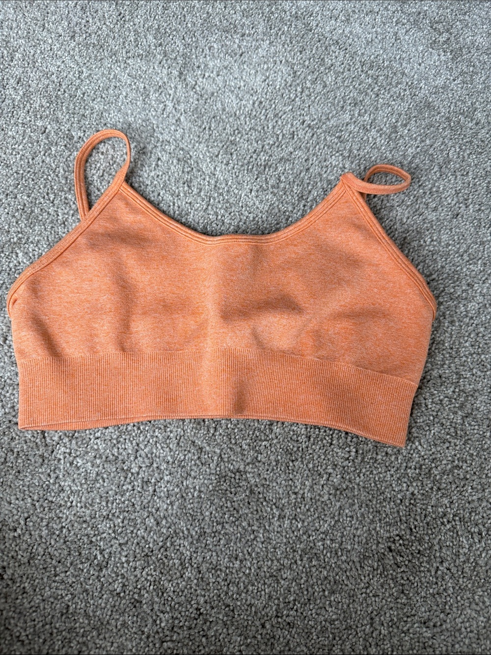 Amazon Orange Seamless Light Support Sports Bra
